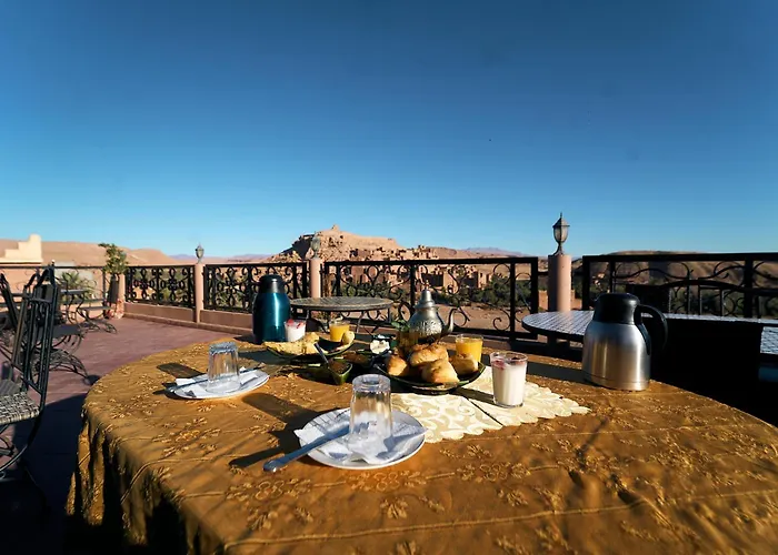 Hotel Chez Brahim vue panoramique à Ait Benhaddou